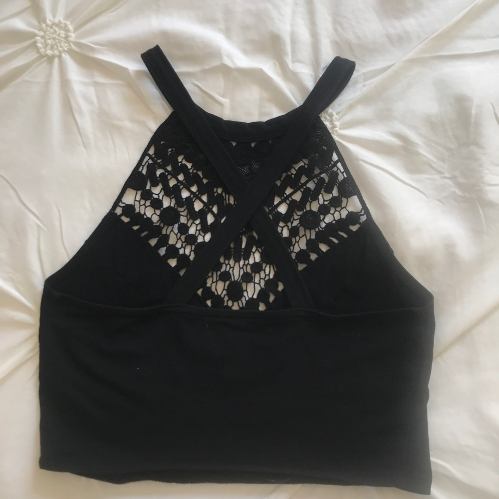 Forever 21 Boho Halter Crop Top